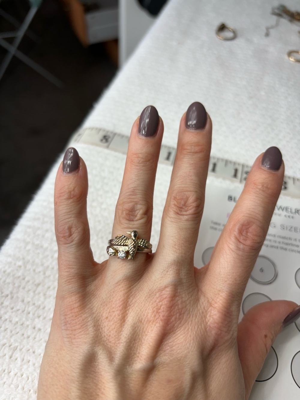 Gold-Tone 2 Ring Stack Size 6